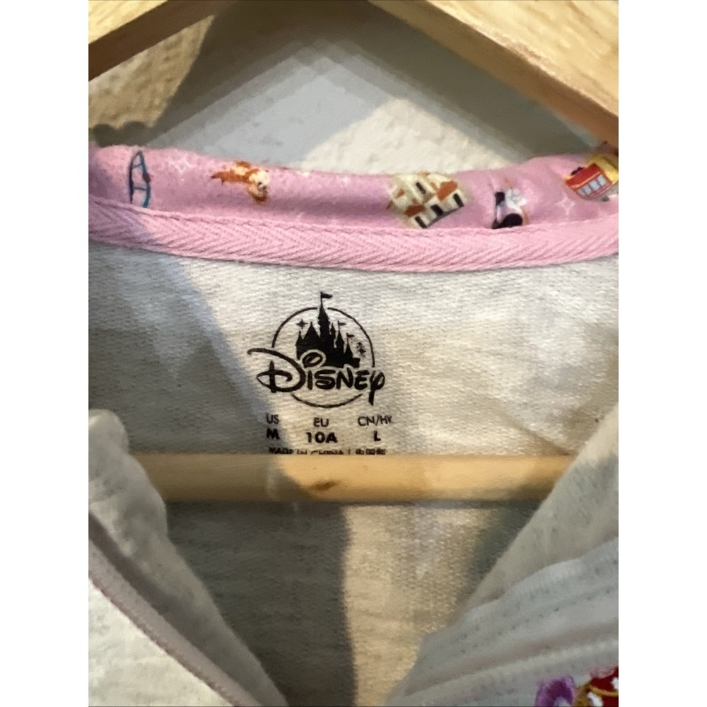 Walt Disney DISNEYLAND Park Life Embroidered Zip Up Hoodie Sweatshirt MEDIUM - Picture 2 of 6